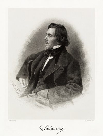 Ferdinand Victor Eugène Delacroix by Pierre Petit